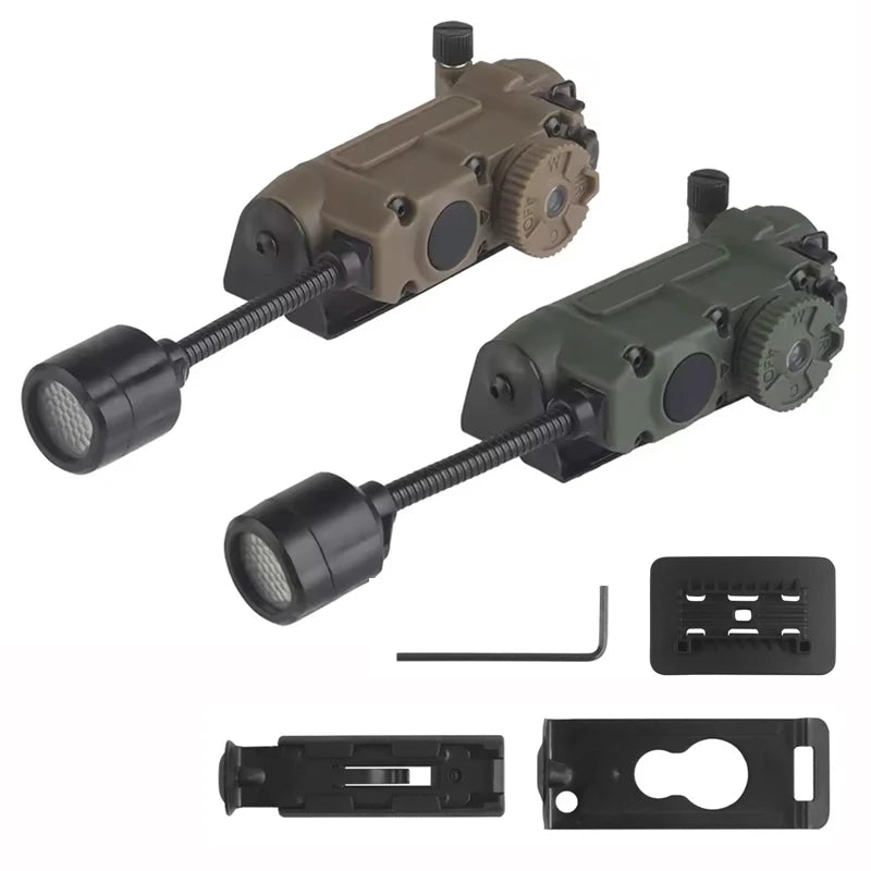 Sidewinder Tactical Helmet Lamp - Multi-Color LED Light for FAST Helmet ARC Rail