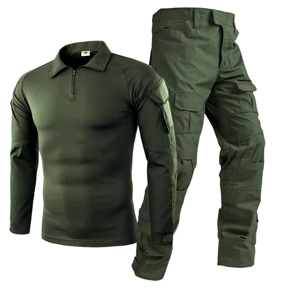 Men's Tactical Combat Uniform Set - Multicam Airsoft &amp; Hunting Gear