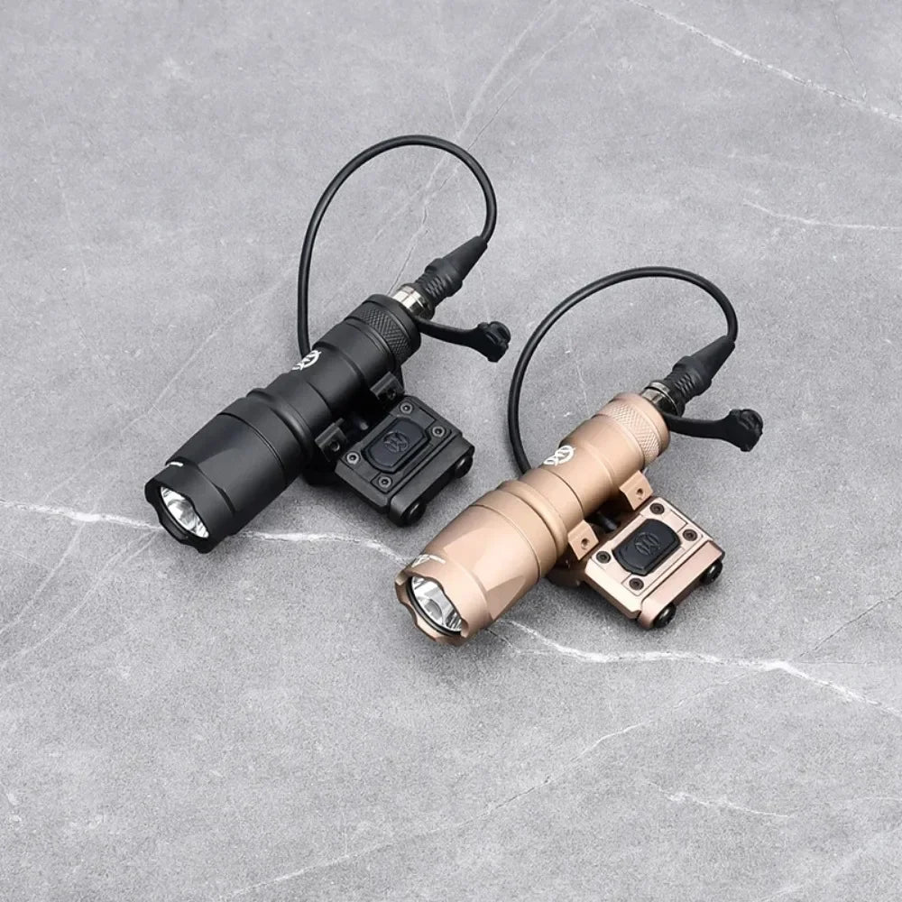 M600C/M300A Tactical LED Weapon Light - 600 Lumen Rail-Mount Flashlight with Pressure Switch