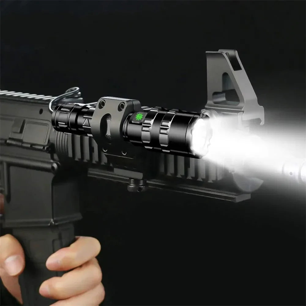 Professional LED Tactical Flashlight - USB Rechargeable, Waterproof, 1000 Lumen