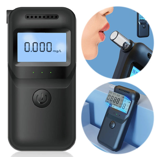 Professional-Grade Portable Breath Alcohol Analyzer with LCD Display