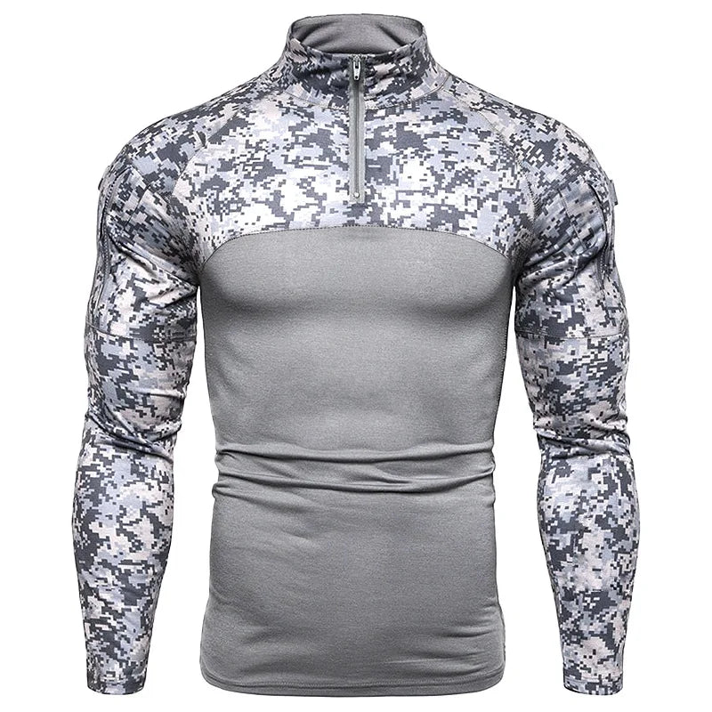 Breathable V-Neck Long-Sleeve T-Shirt
