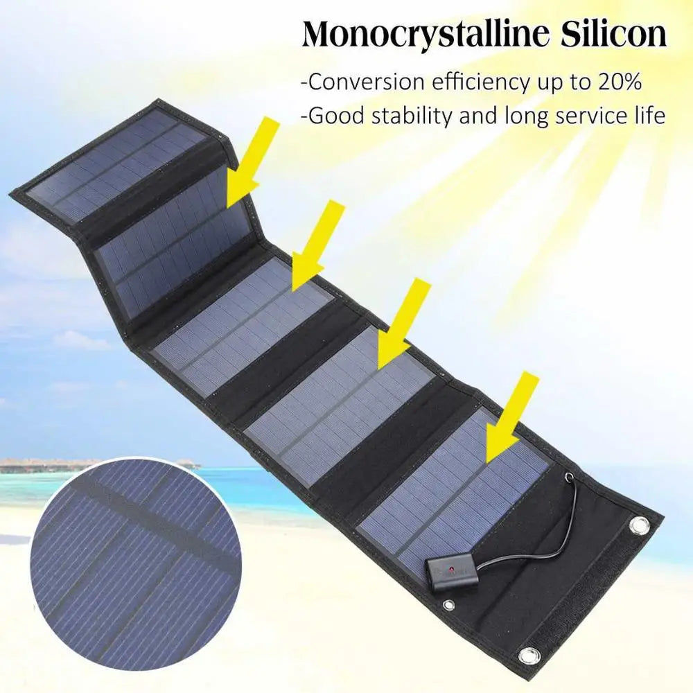 70W Foldable Solar Panel Charger