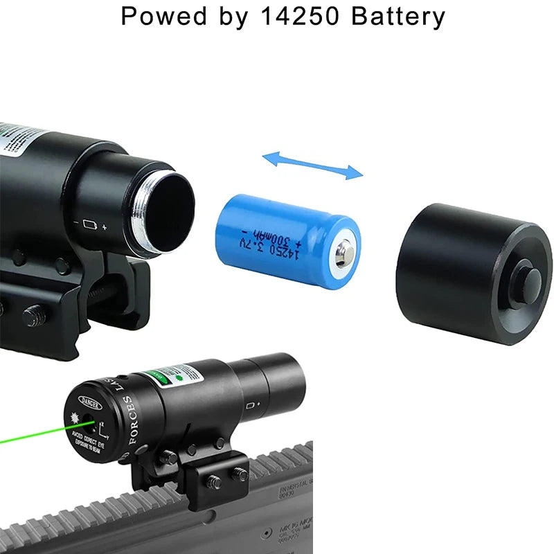 Compact Red/Green Laser Sight – Adjustable & Durable