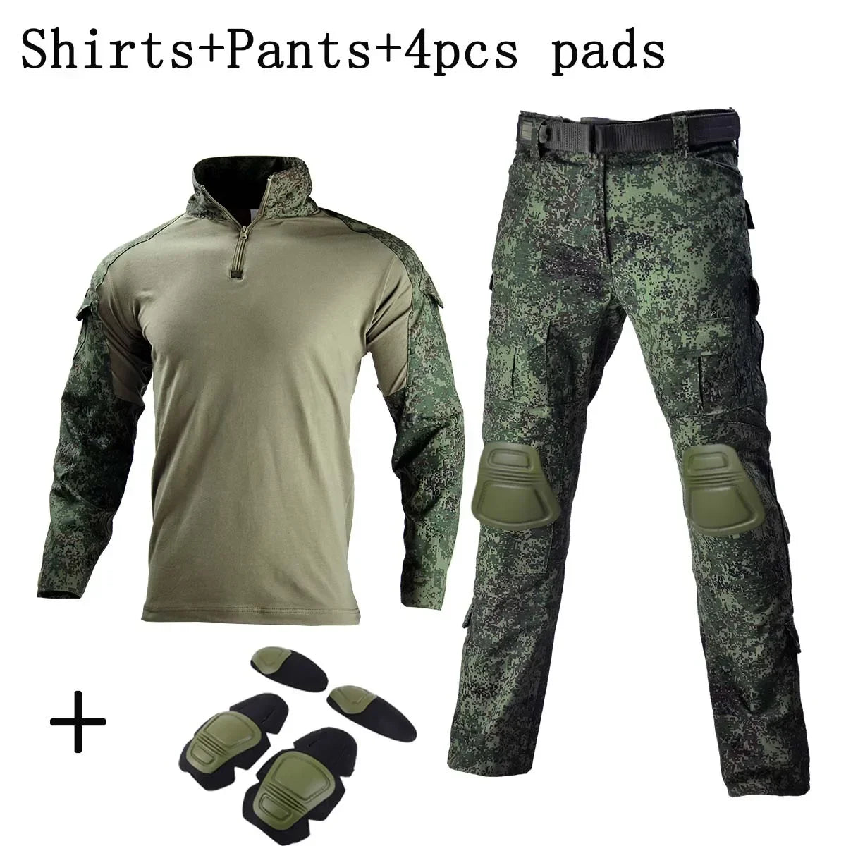 Men's Tactical Combat Uniform Set - Multicam Airsoft &amp; Hunting Gear