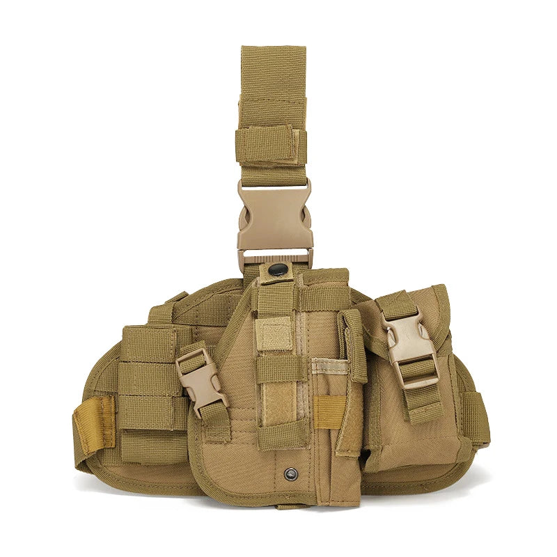 Jarhead Universal MOLLE Drop Leg Tactical Thigh Holster for Pistols