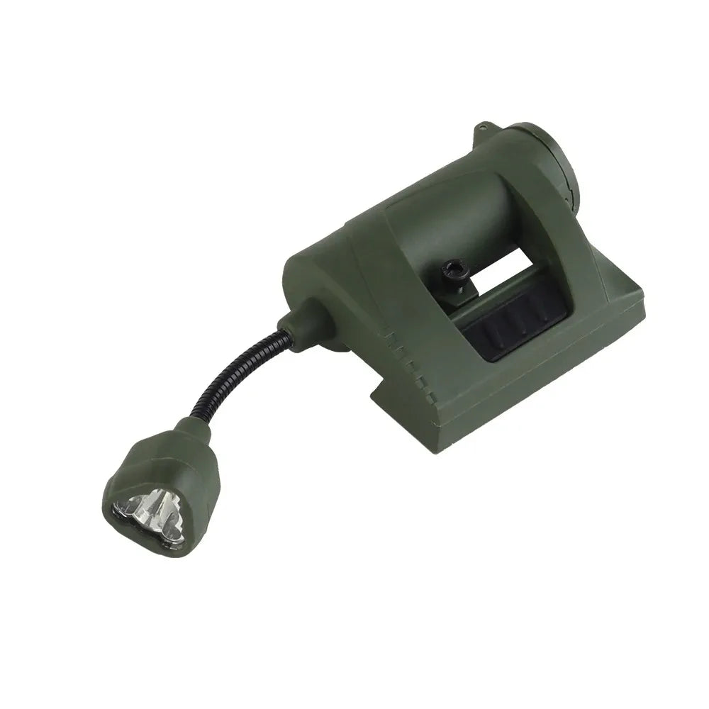 Tactical Helmet Light with 3 LED Modes - IR, Red, Green &amp; White Light for Military, Hunting &amp; Outdoor Operations