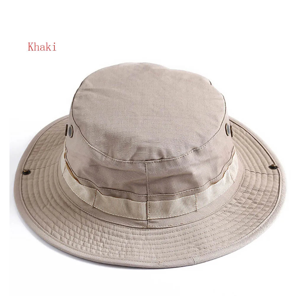 Adjustable Multi-Season Tactical Boonie Hat with Camouflage Options for Outdoor Activities
