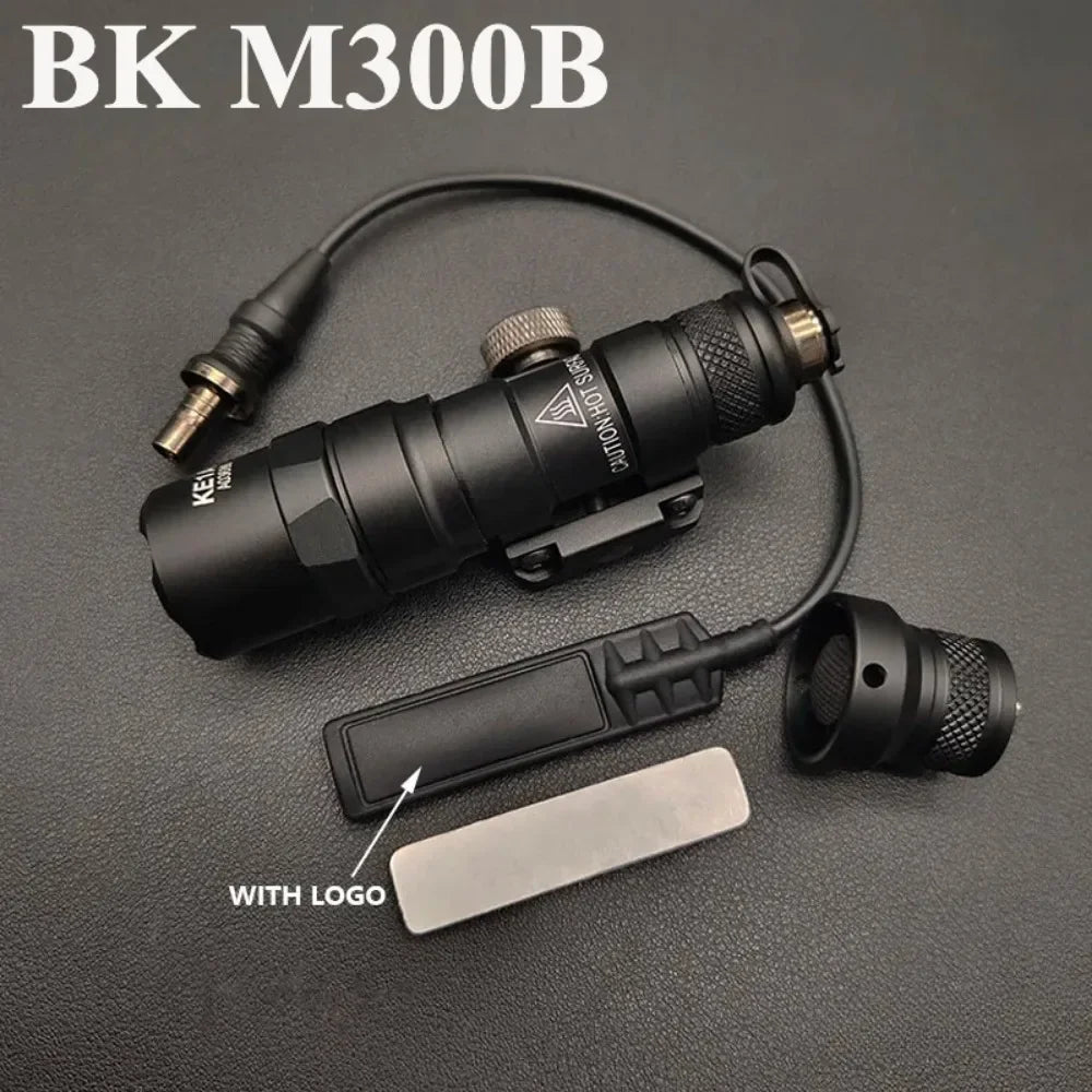 M300B/M600B Tactical Weapon Light - 800 Lumen LED Flashlight with Rail Mount &amp; ModButton Switch
