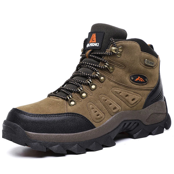 Durable Hiking Boots – Large Size, Non-Slip, and Warm for All-Season Outdoor Wear