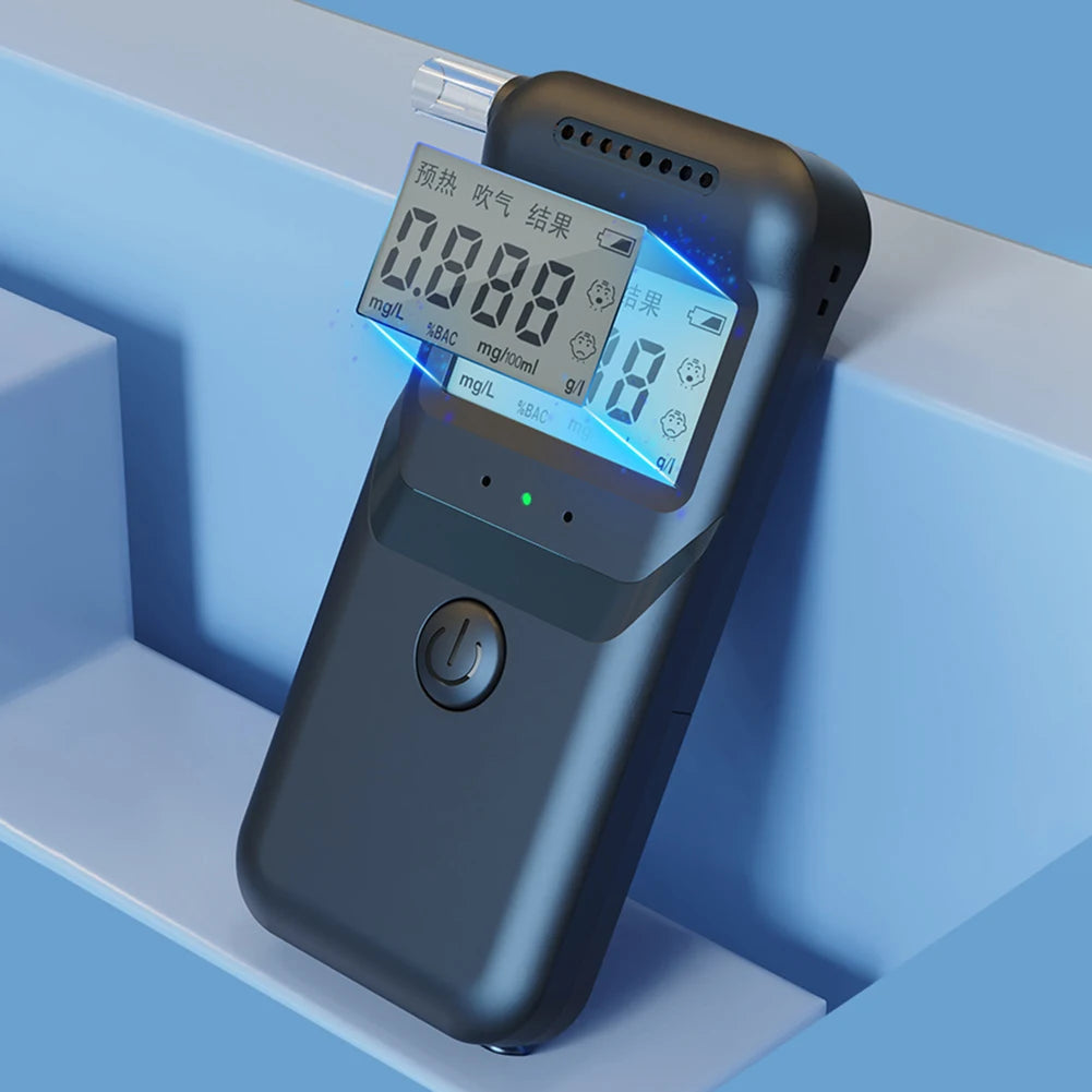 Professional-Grade Portable Breath Alcohol Analyzer with LCD Display