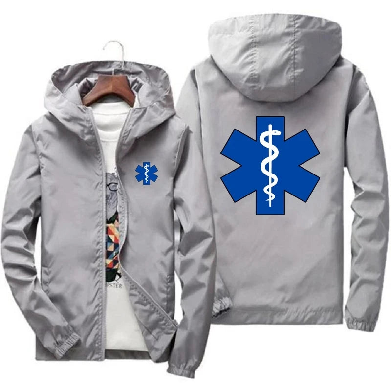 EMT Ambulance Print Windbreaker