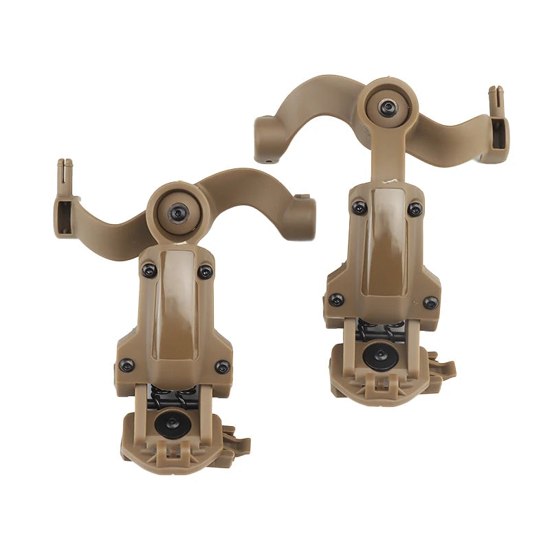 Free-Angle Tactical Headset Rail Mount – M-LOK & FAST Helmet ARC Rail Adapter