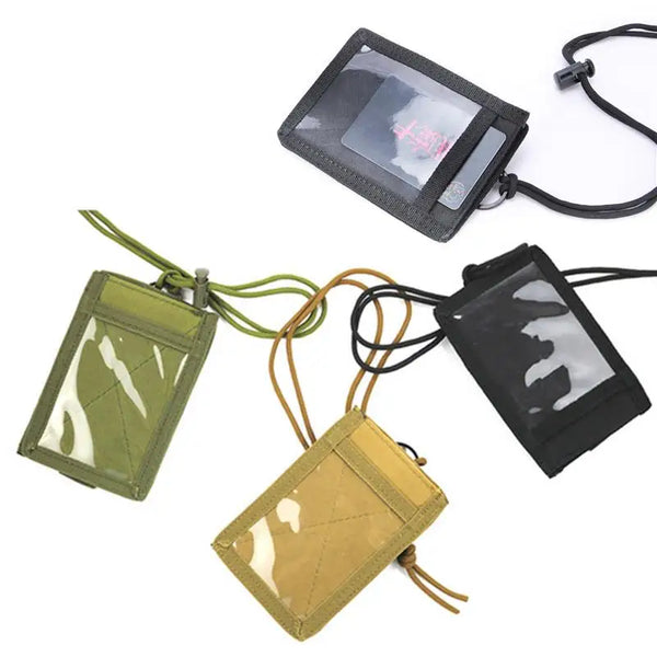 Tactical ID Badge Holder with Lanyard & Pen Loop