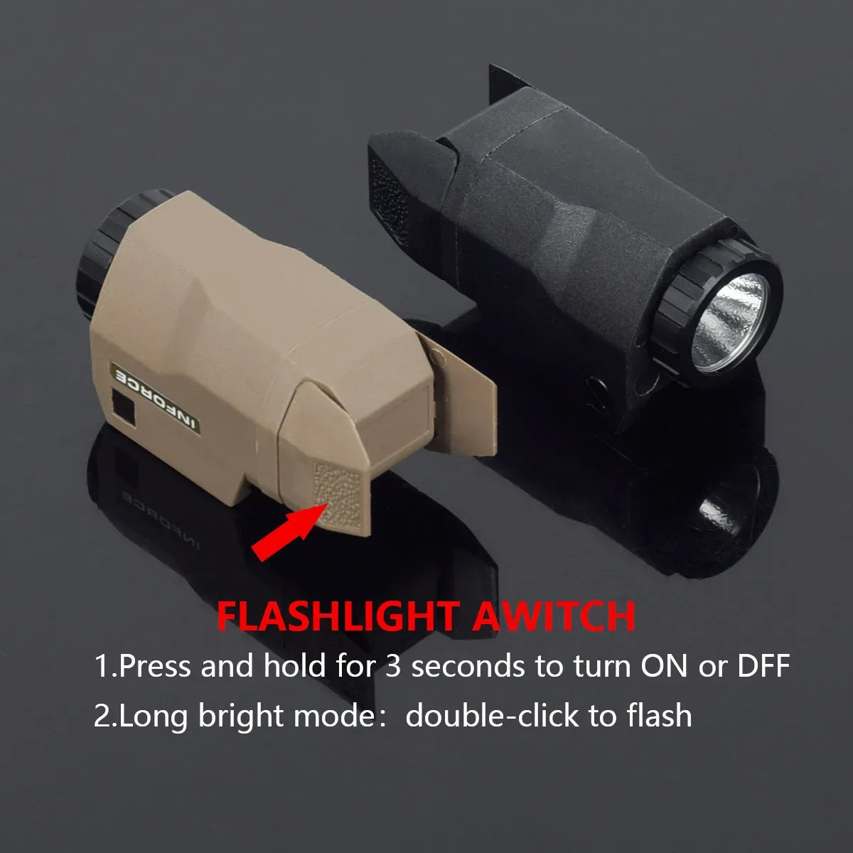 INFORCE APL Tactical Weapon Light - 20mm Rail Mount
