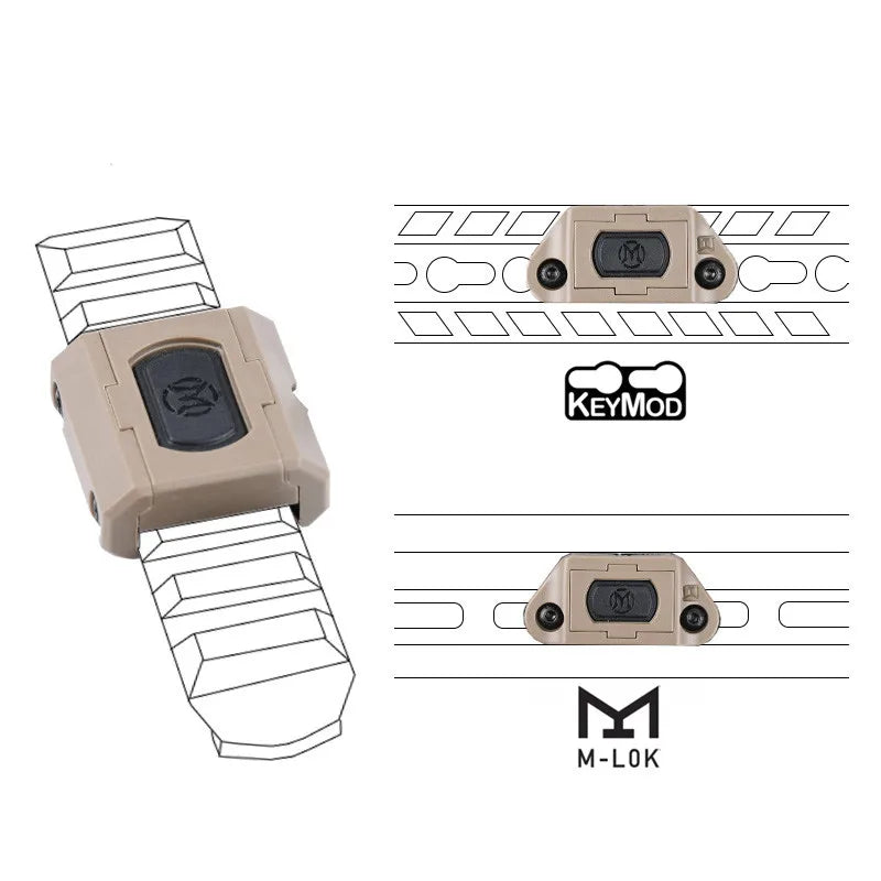 WADSN Tactical Dual Function Pressure Remote Switch for PEQ15, DBAL A2, M600 Flashlight