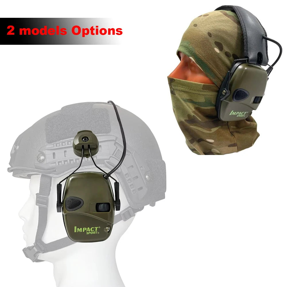 Tactical Electronic Shooting Earmuffs – Helmet & Head-Mounted Versions