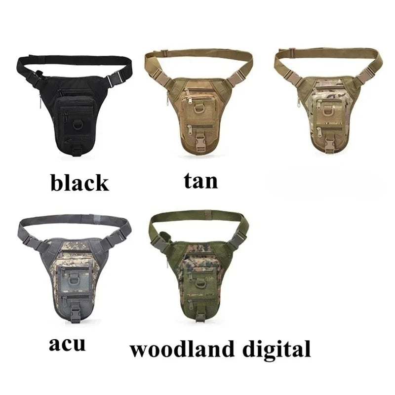 Demeysis 800D Oxford Tactical Drop Leg & Waist Bag | 5-Pocket Multi-Purpose