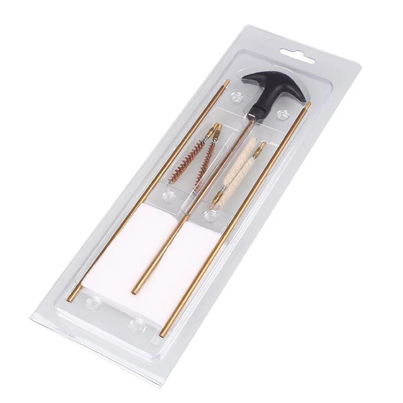 0.177 & 0.22 Caliber Brass Rod & Brush Barrel Cleaning Kit