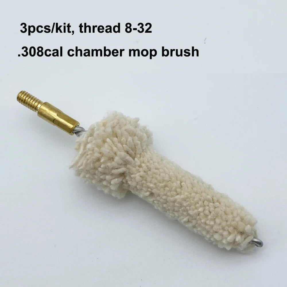 Phosphor Bronze Chamber & Bore Cleaning Brush Kit with Mop & Nylon Brush