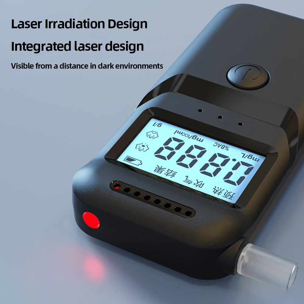 Professional-Grade Portable Breath Alcohol Analyzer with LCD Display
