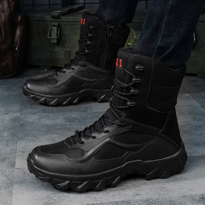 Durable Military-Style Tactical Boots – All-Season Performance
