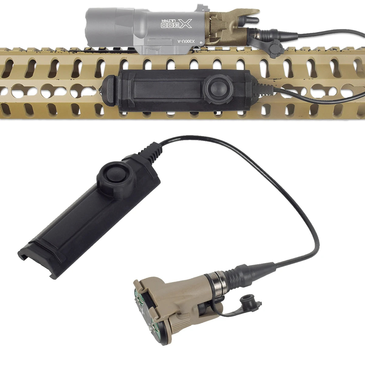 LAMBUL X300U Tactical Pistol Scout Light - Aluminum, Dual Output, CR123A