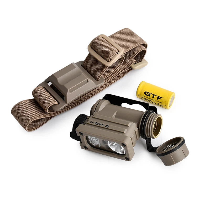 WADSN Sidewinder 2 Tactical Helmet Light – IR; Multi-Color LED for FAST Helmets