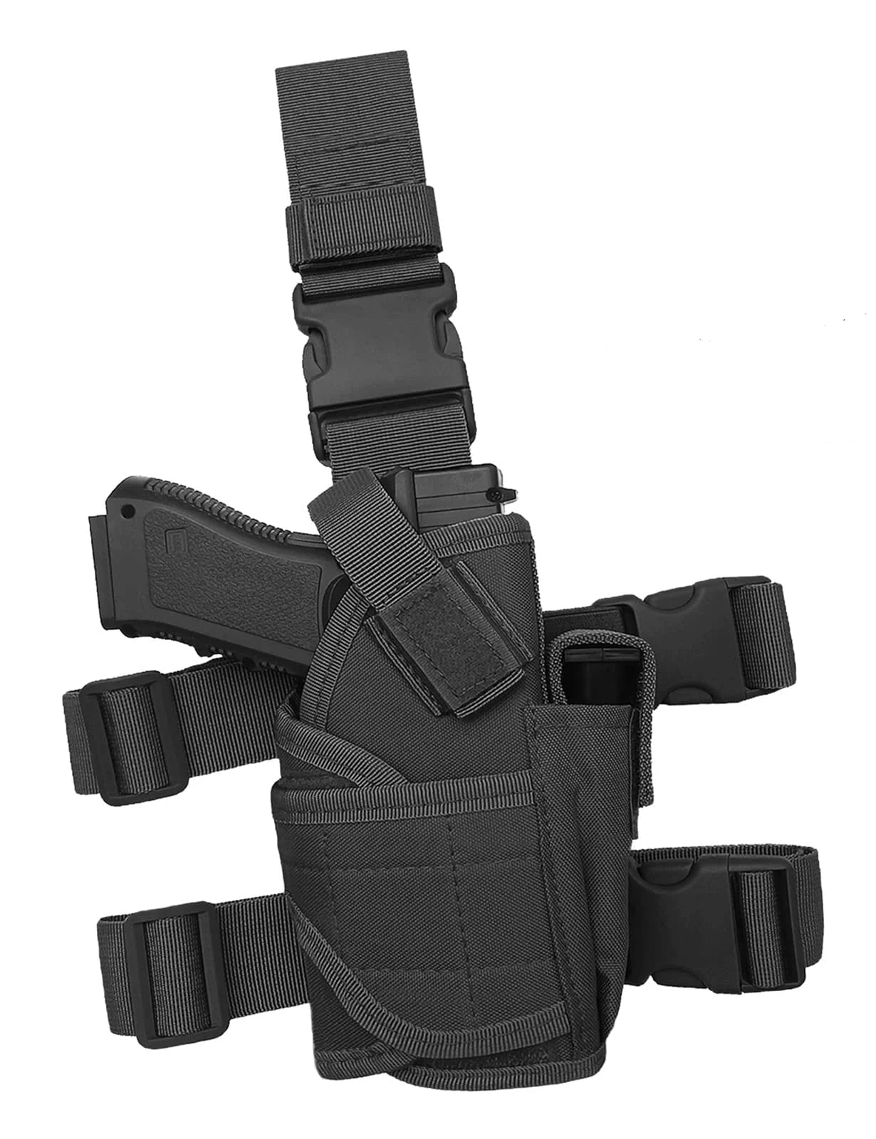 Universal Oxford Drop Leg Tactical Pistol Holster | Right Hand