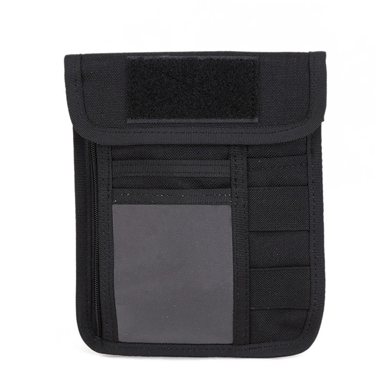 Tactical MOLLE ID Card Holder with Chest Mount