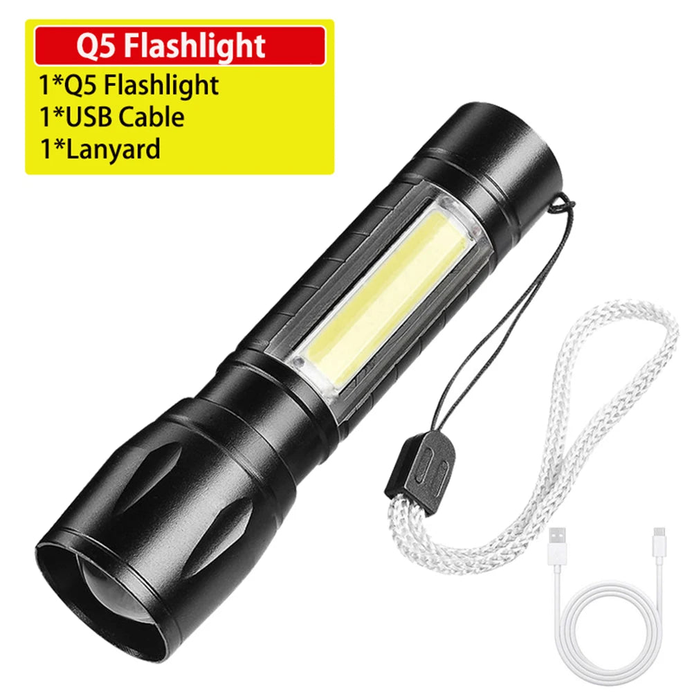 Tactical LED Flashlight - Rechargeable