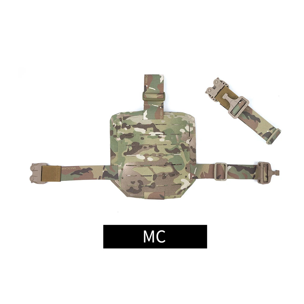 Multicam tactical holster and belt on a white background