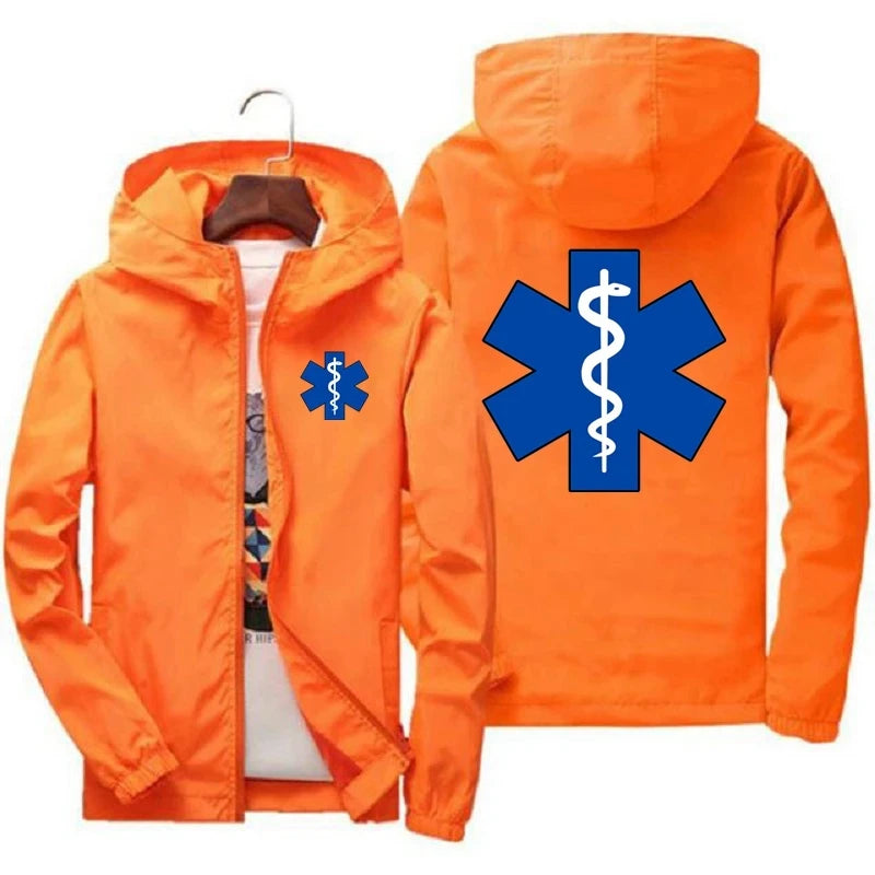 EMT Ambulance Print Windbreaker