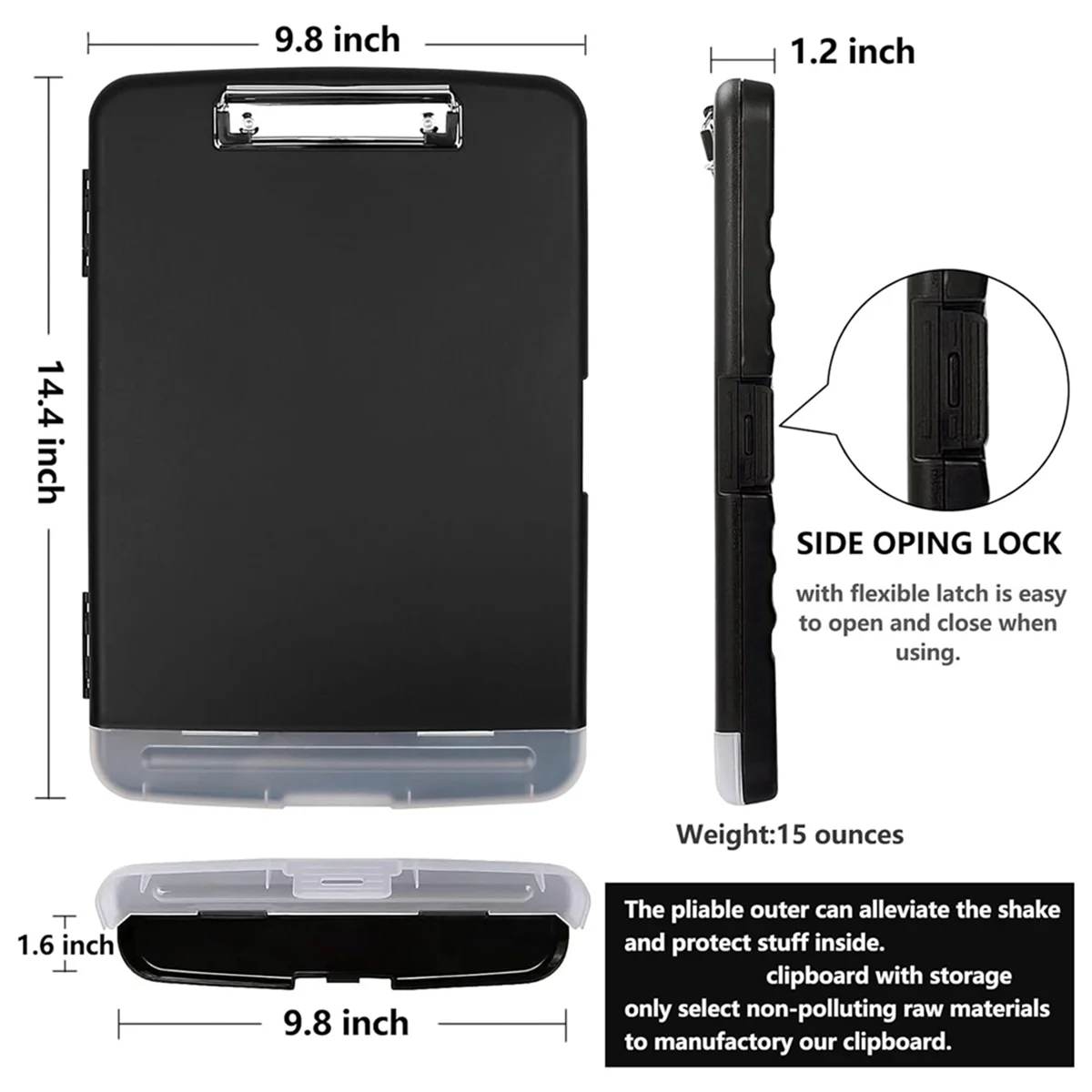 Professional Multi-Functional Organizing Clipboard with Integrated Storage