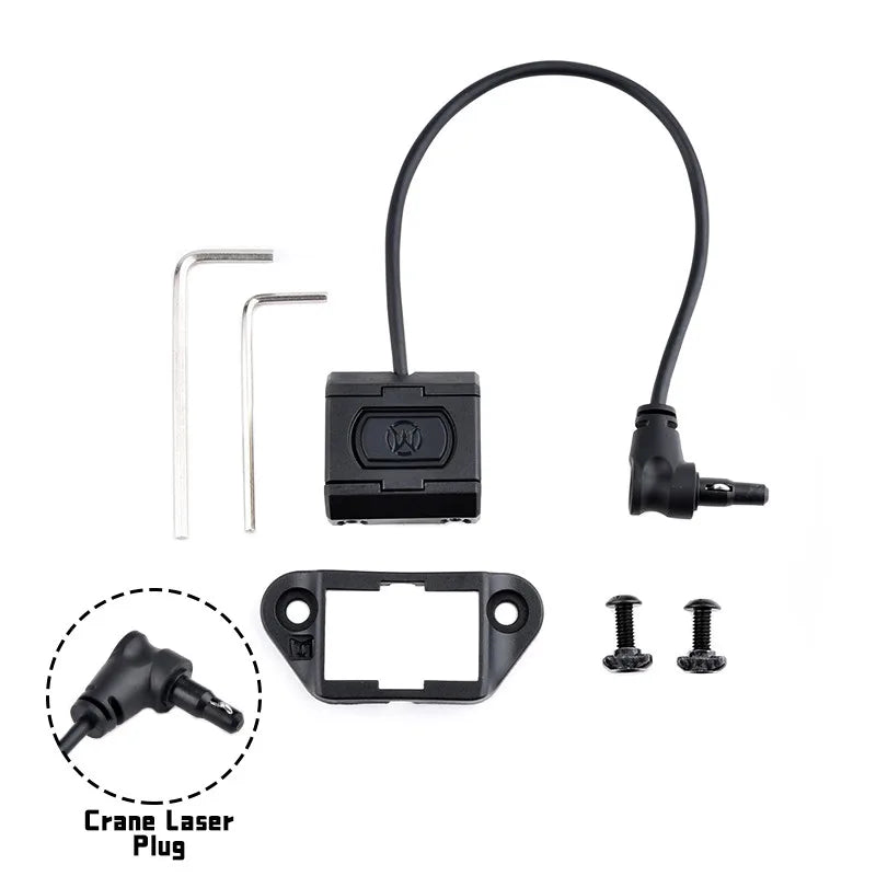 WADSN Tactical Dual Function Pressure Remote Switch for PEQ15, DBAL A2, M600 Flashlight