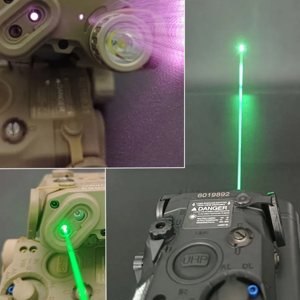 JONCELY PEQ-15 Tactical Scout Light with Dual Laser | 20mm Picatinny Rail Mount