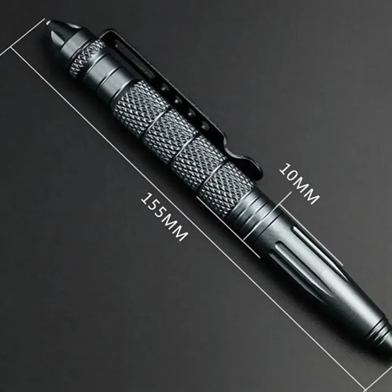 Aviation Aluminum Military Tactical Ballpoint Pen with Glass Breaker & Anti-Slip Grip