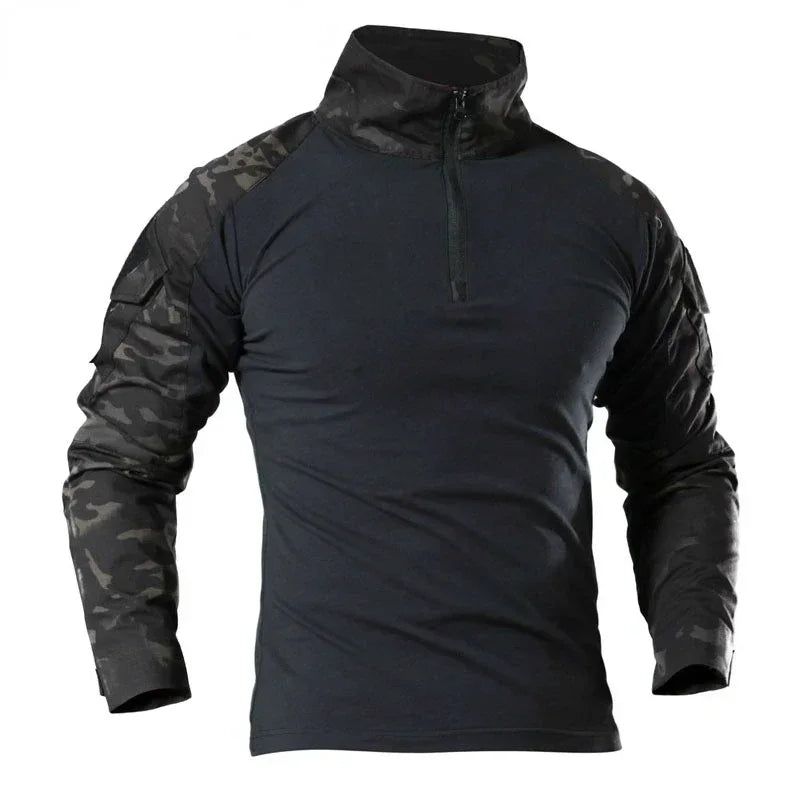 Tactical Camouflage Shirt – Breathable Military Combat Top for Outdoor & Airsoft