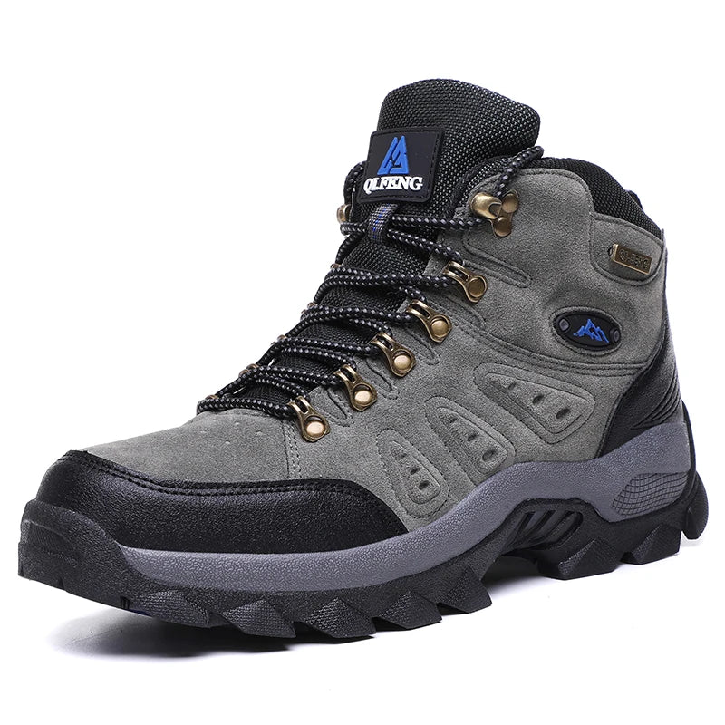 Durable Hiking Boots – Large Size, Non-Slip, and Warm for All-Season Outdoor Wear