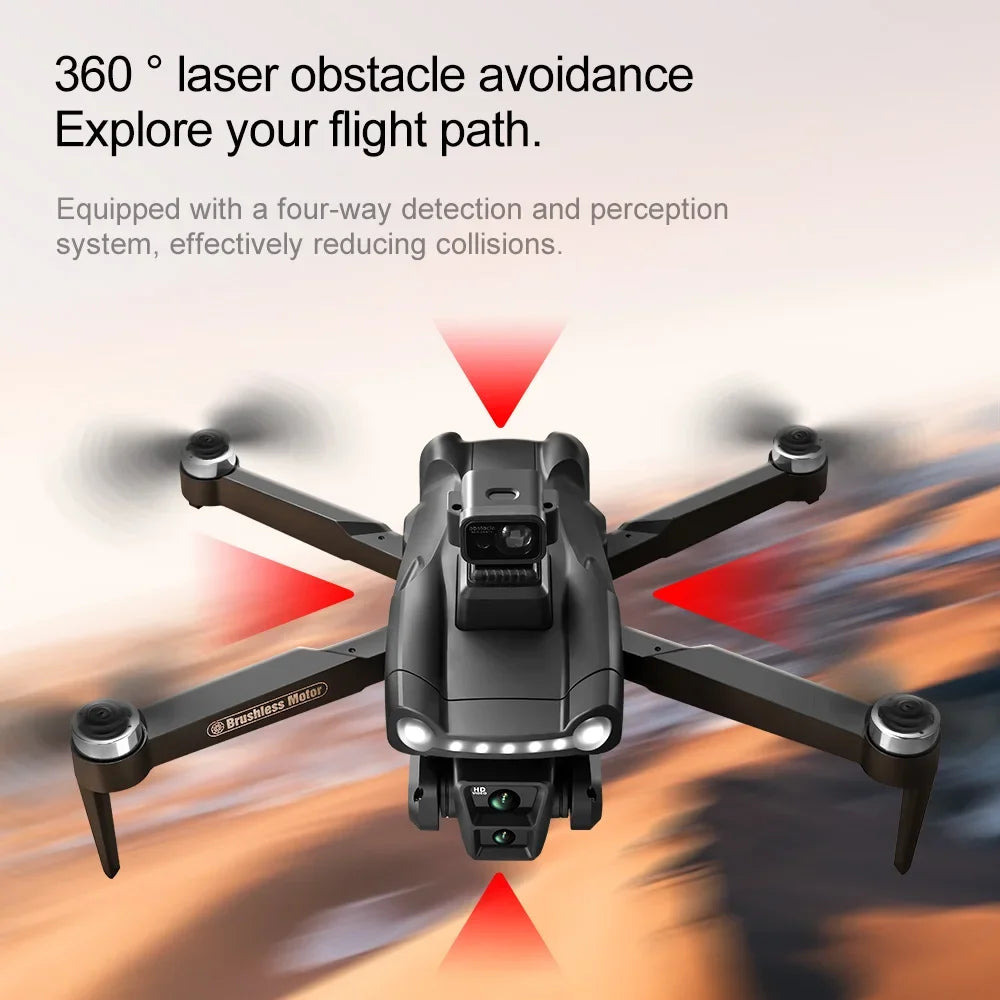 Lenovo V198 Max 8K GPS Brushless Drone with Laser Obstacle Avoidance 4.5-Inch Screen Remote