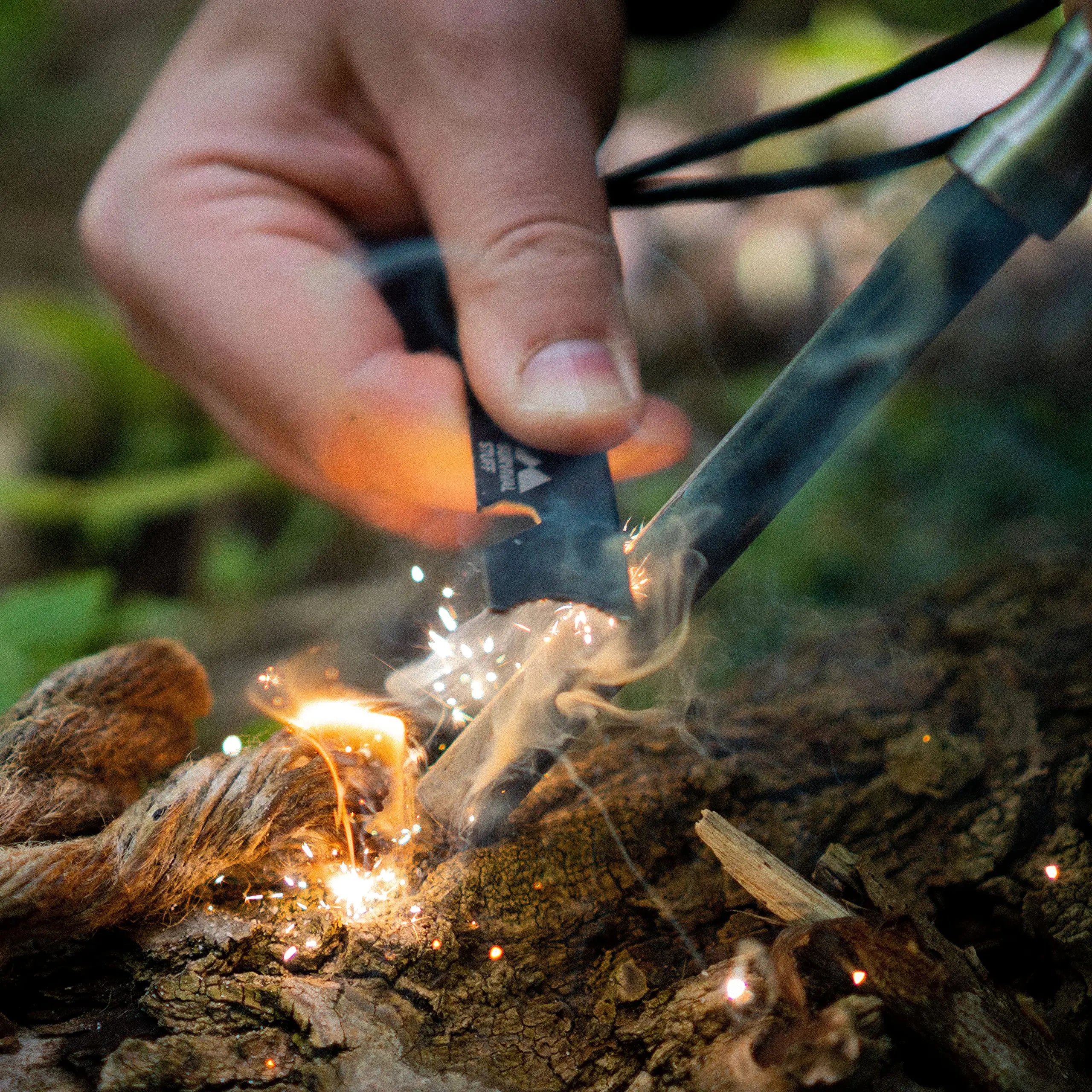 Quick-Light Tinder Rope Fire Starter
