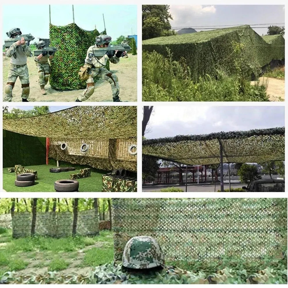 210D Oxford 3D Leaf Rip-Stop Camouflage Sunshade Net