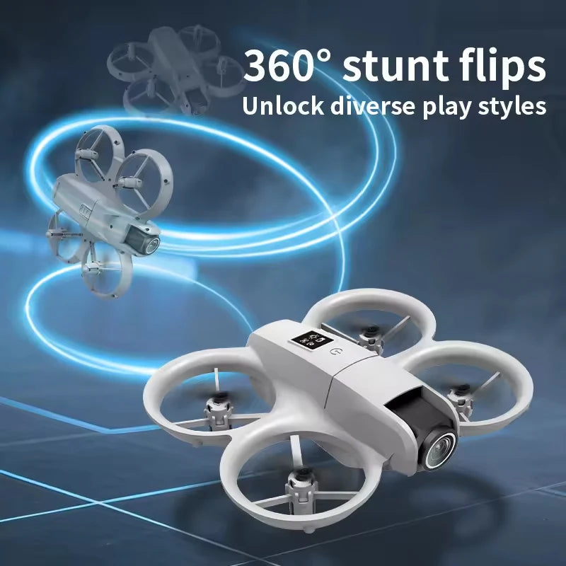 4K Foldable Mini Drone with Dual Camera, 3-Sided Obstacle Avoidance &amp; 180° ESC