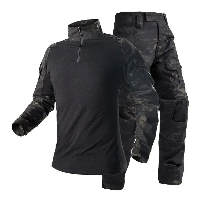Men's Tactical Combat Uniform Set - Multicam Airsoft &amp; Hunting Gear