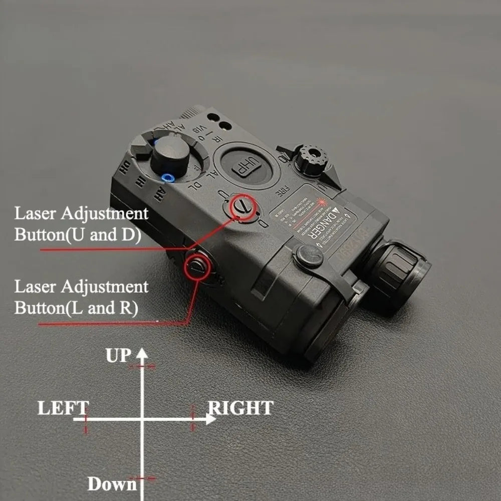 JONCELY PEQ-15 Tactical Scout Light with Dual Laser | 20mm Picatinny Rail Mount