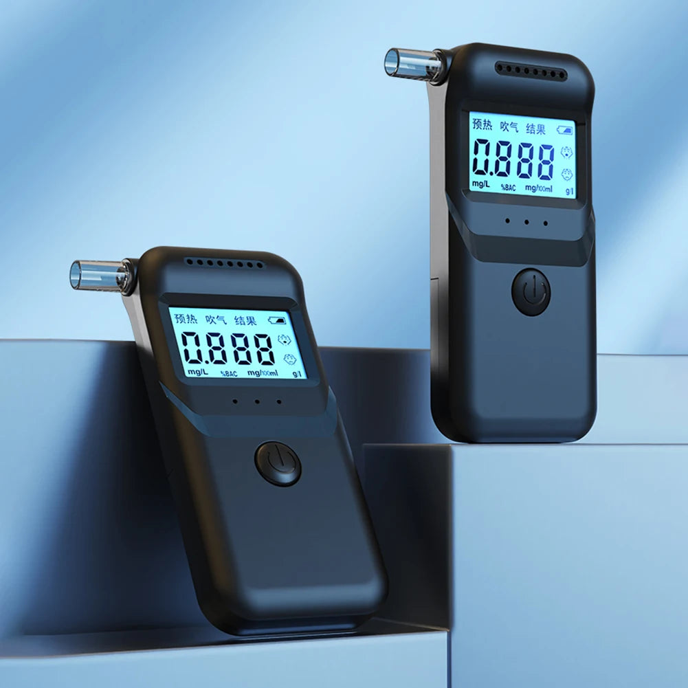 Professional-Grade Portable Breath Alcohol Analyzer with LCD Display