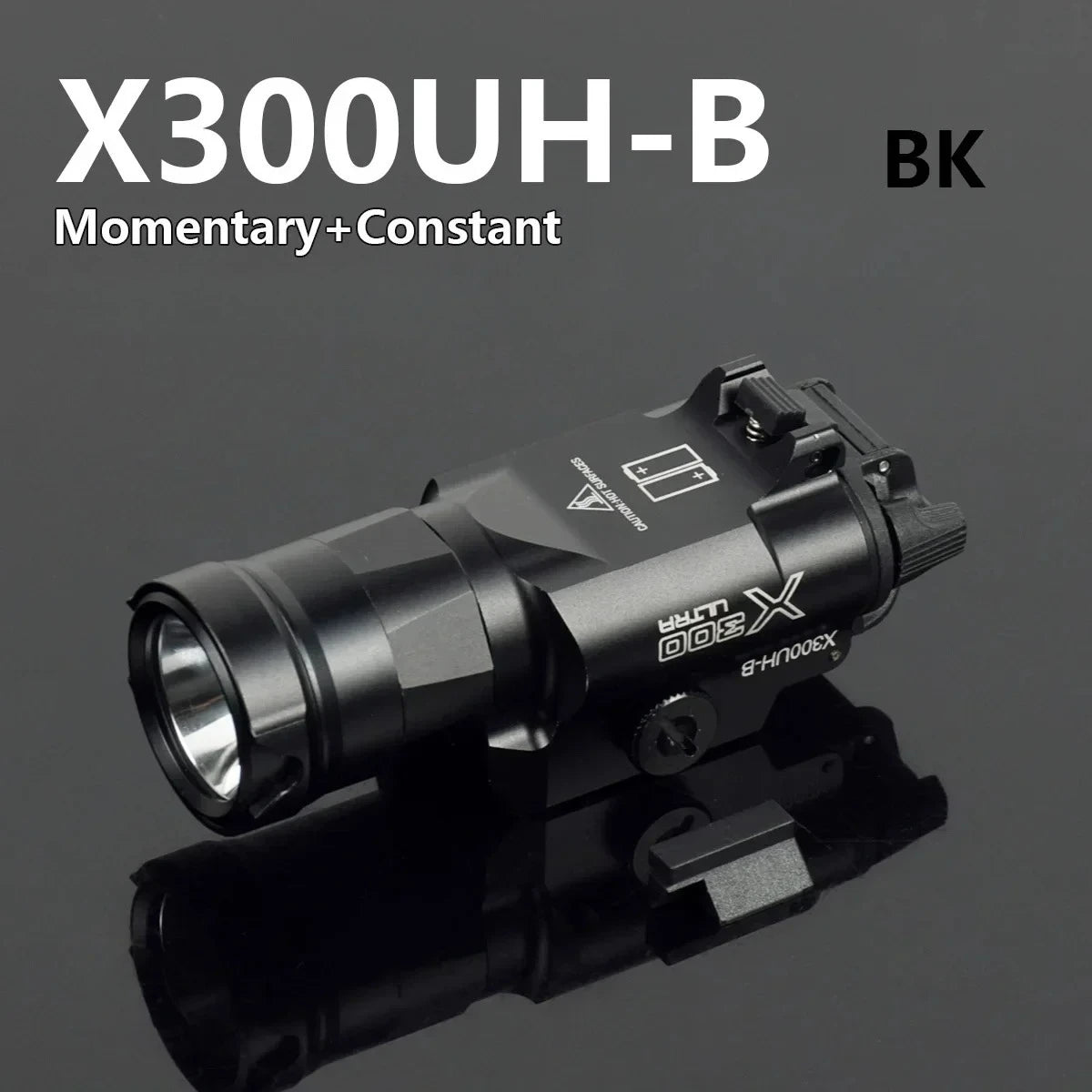 LAMBUL X300U Tactical Pistol Scout Light - Aluminum, Dual Output, CR123A