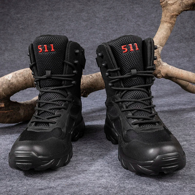 Durable Military-Style Tactical Boots – All-Season Performance