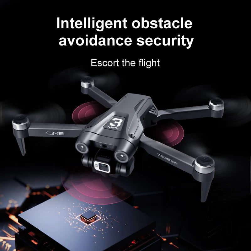 Z908 Pro Max 8K Brushless Foldable Drone with Dual Camera & Visual Obstacle Avoidance
