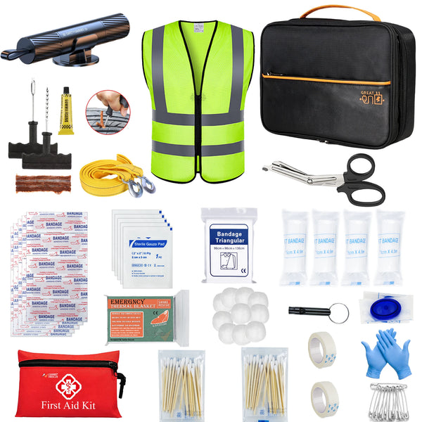 Comprehensive Roadside Emergency Kit – Essential Safety Gear for Drivers